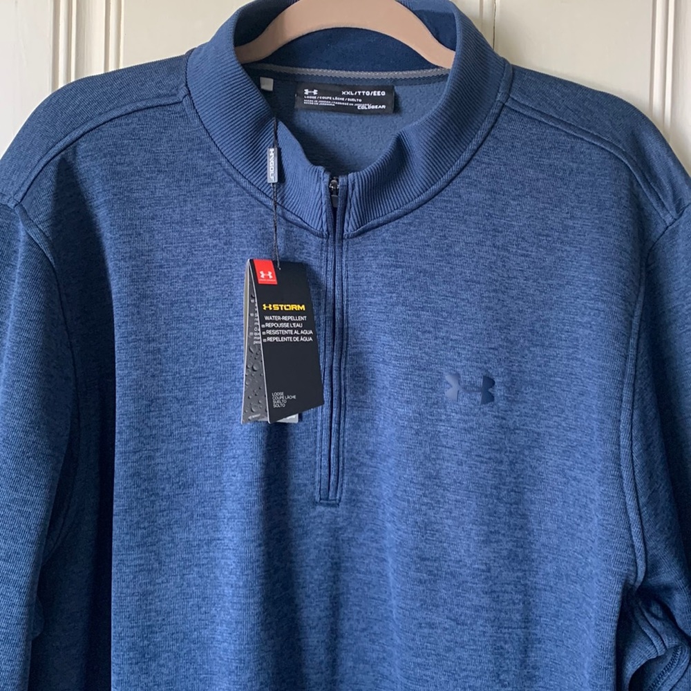 Under Armour ColdGear 1/4 Zip Blue Size XXL/2TG